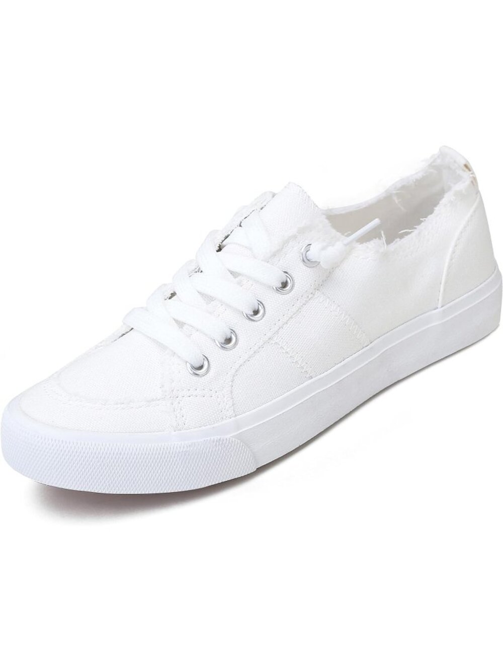 Women White Color Washed Closed Toe Canvas Slip on Washed Leopard Sneaker Shoes